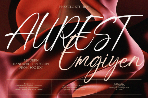Aurest Emgiyen: A Script Font for Crafters and Designers