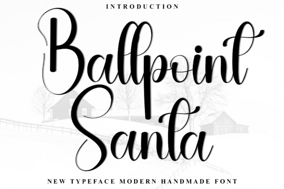 Ballpoint Santa: A Festive Font for Digital Branding