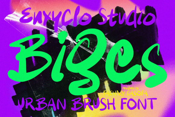 Biges: A Bold Script Font for Dynamic Digital Design