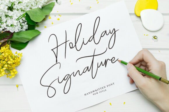 Font Choice That Speaks Volumes: Holiday Signature in Action