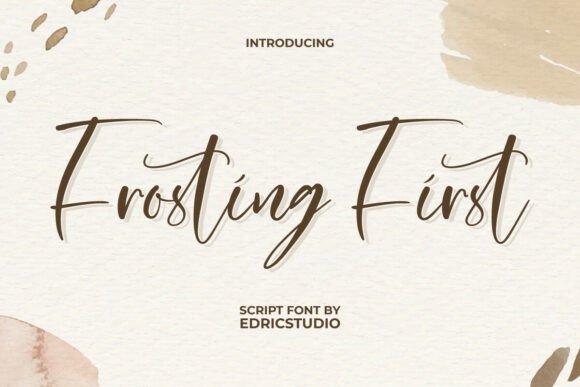 Frosting First: A Script Font for Web Design and Brand Identity