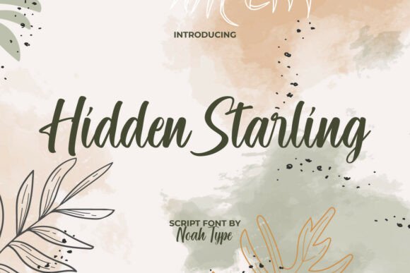 Hidden Starling: A Beautiful Script Font for Digital Branding
