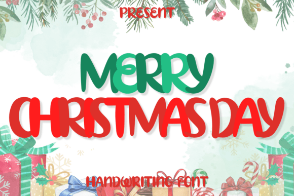 Merry Christmas Day: A Festive Script Font for Editorial Design