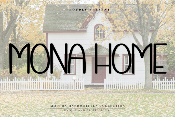 Mona Home: A Warm Script Font for Editorial Design
