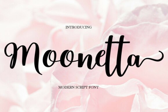 Moonetta: A Script Font for Editorial Elegance
