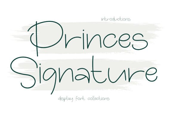 Princes Signature: A Script Font for Elegant Branding
