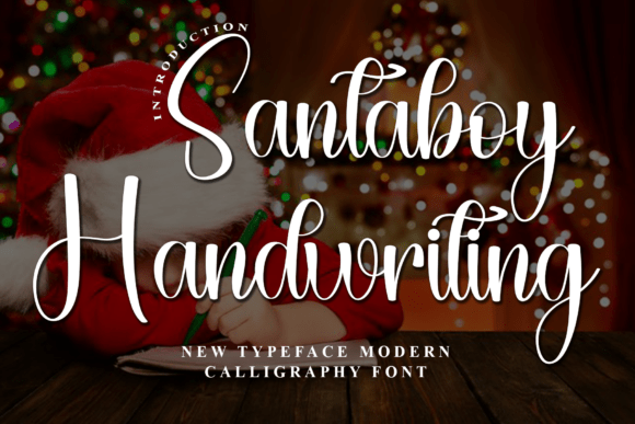 Santaboy Handwriting: A Festive Script Font for Editorial Design
