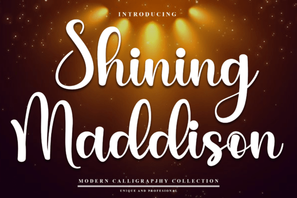 Shining Maddison: A Festive Font for Campaign Creativity