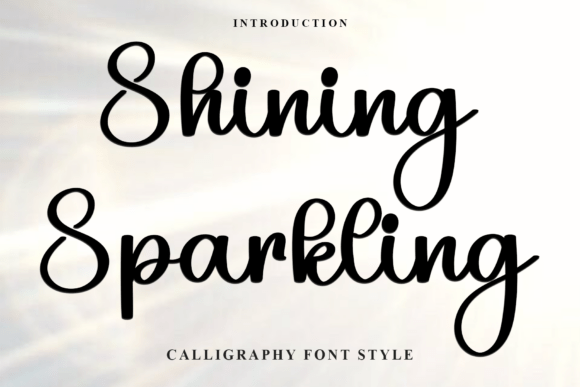 Shining Sparkling: A Festive Script Font for Crafters and Designers