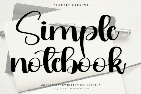 Simple Notebook Font: A Casual Script for Branding