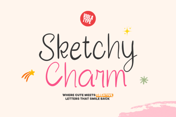 Sketchy Charm: A Playful Font for Digital Design