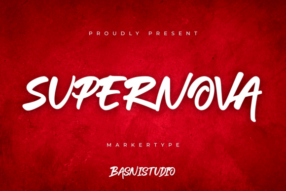 Supernova: A Bold Script Font for Editorial Design