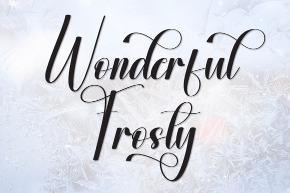 Wonderful Frosty: A Handwritten Font for Creative Crafters